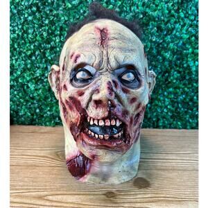 Ghoulish Productions Infected Zombie Mask Bloody  Realistic Halloween Costume